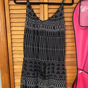 Black and white romper